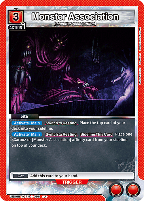 Monster Association Card Front