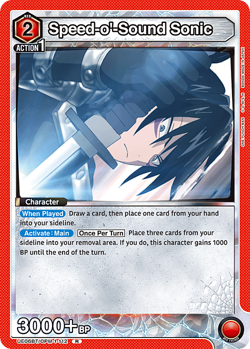 Speed-o'-Sound Sonic Card Front