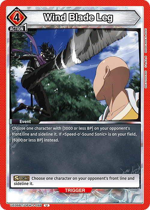 Wind Blade Leg Card Front