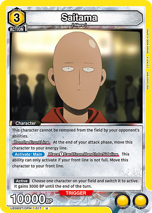 Saitama Card Front