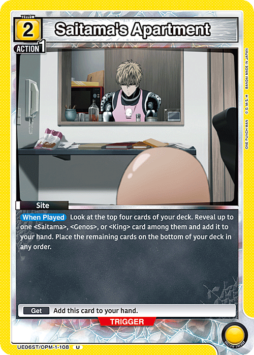 Saitama's Apartment Card Front