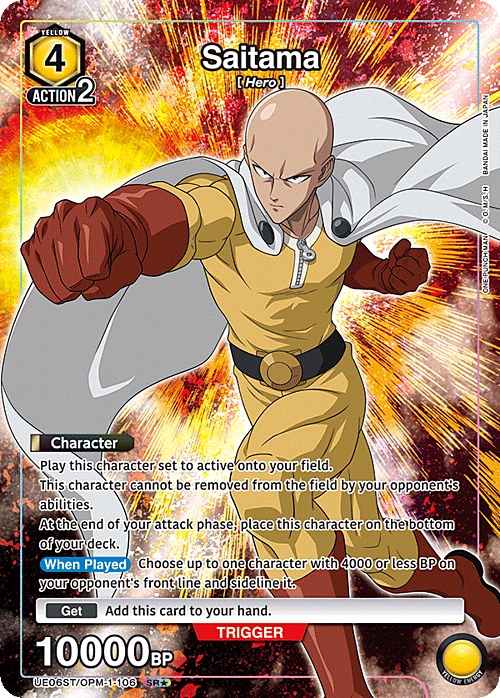 Saitama Card Front