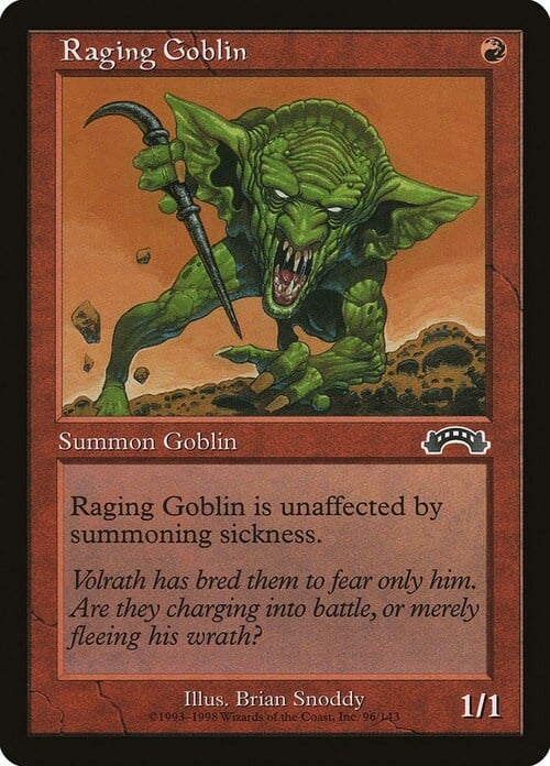 Raging Goblin Card Front