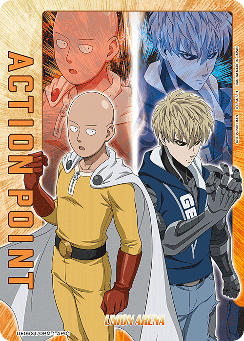 "Saitama & Genos" Action Point Card Front