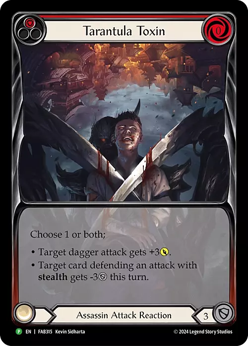 Tarantula Toxin Card Front