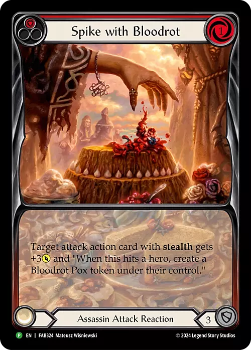 Spike with Bloodrot Card Front
