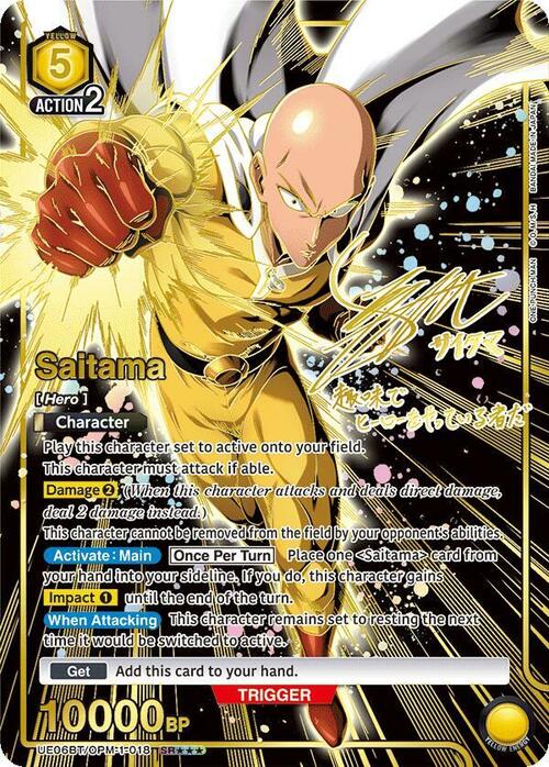 Saitama Card Front