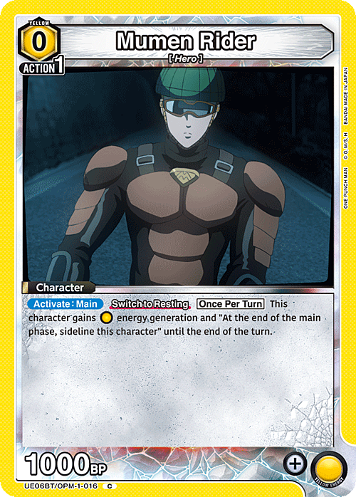 Mumen Rider Card Front
