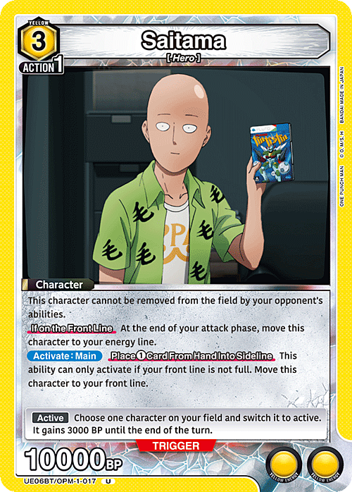 Saitama Card Front