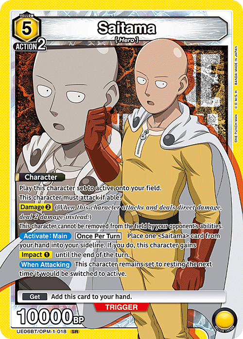 Saitama Card Front