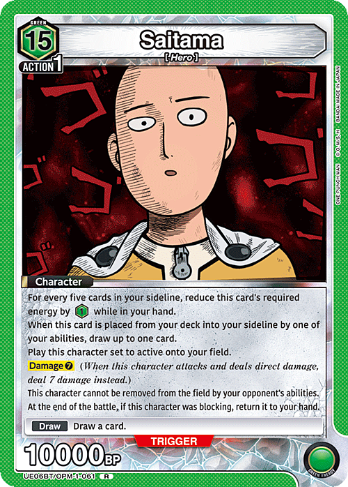 Saitama Card Front