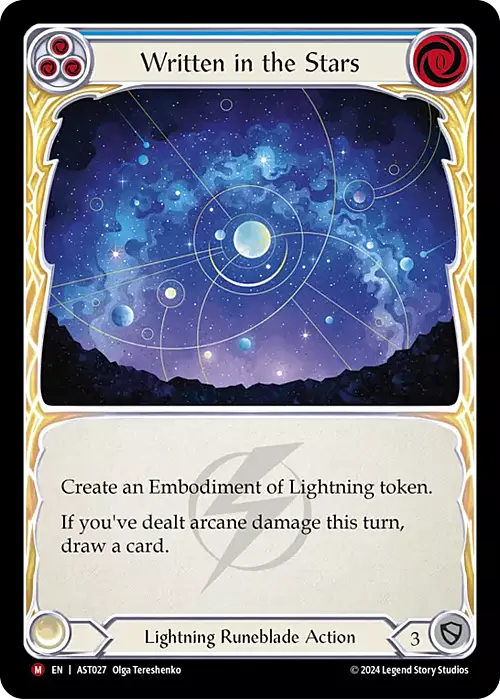 Written in the Stars Card Front