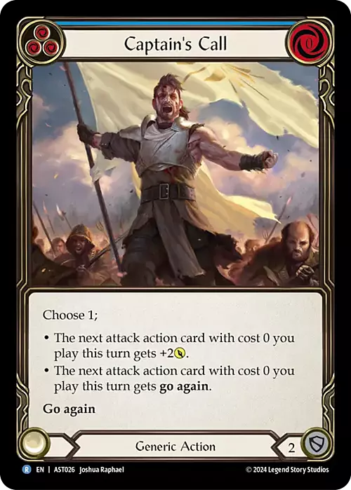 Captain's Call (Blue) Card Front