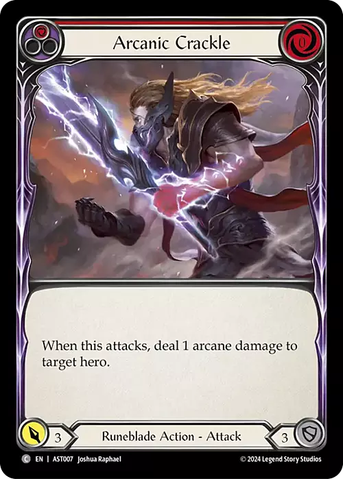 Arcanic Crackle (Red) Card Front