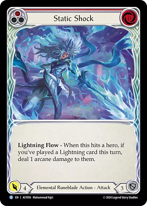 Static Shock (Red) Card Front