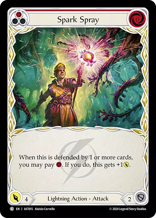 Spark Spray (Red) Card Front