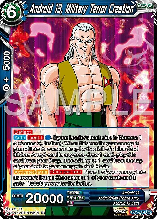 Android 13, Military Terror Creation Card Front