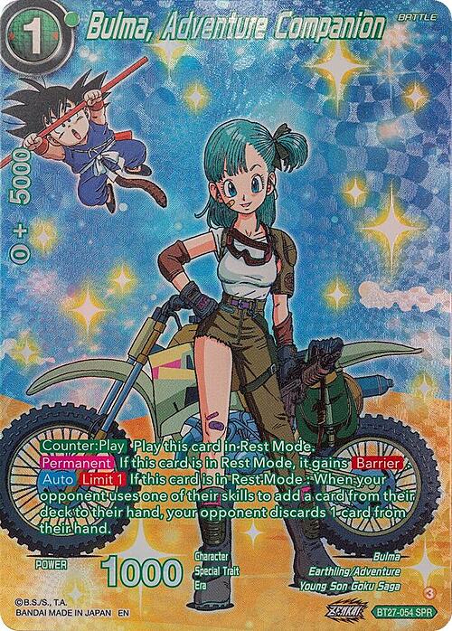 Bulma, Adventure Companion Card Front
