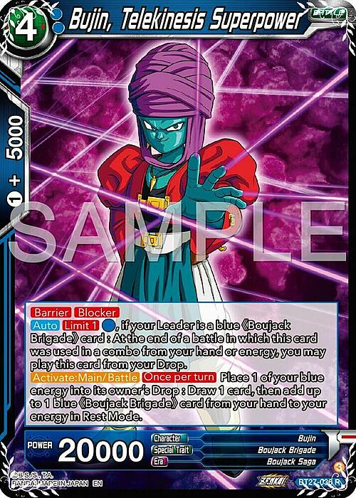 Bujin, Telekinesis Superpower Card Front