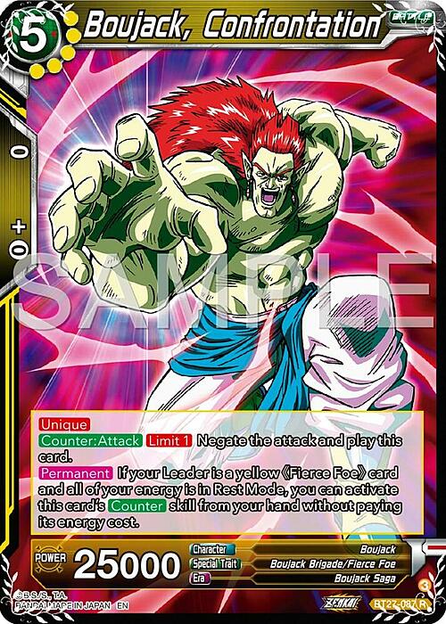 Boujack, Confrontation Card Front