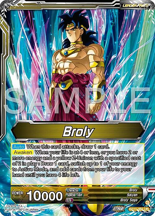 Broly // SS Broly, Big Action Card Front
