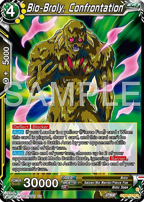 Bio-Broly, Confrontation Card Front