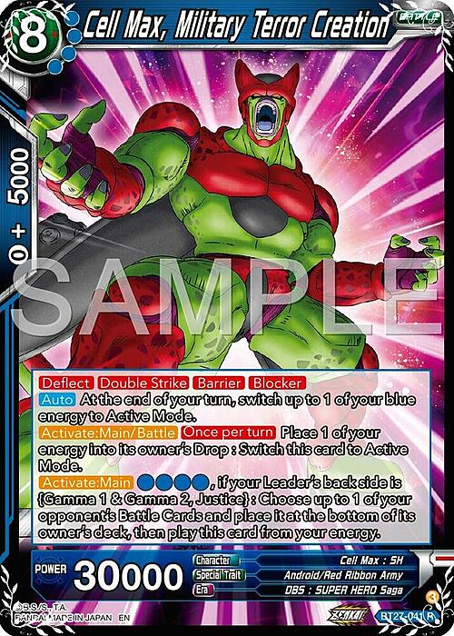 Cell Max, Military Terror Creation Card Front