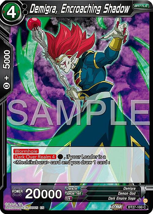 Demigra, Encroaching Shadow Card Front