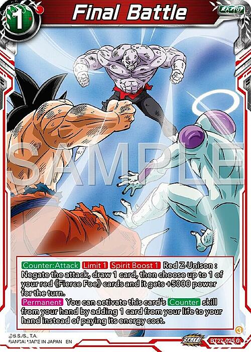 Final Battle Card Front