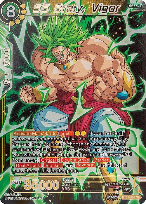 SS Broly, Vigor Card Front