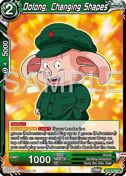 Oolong, Changing Shapes Card Front