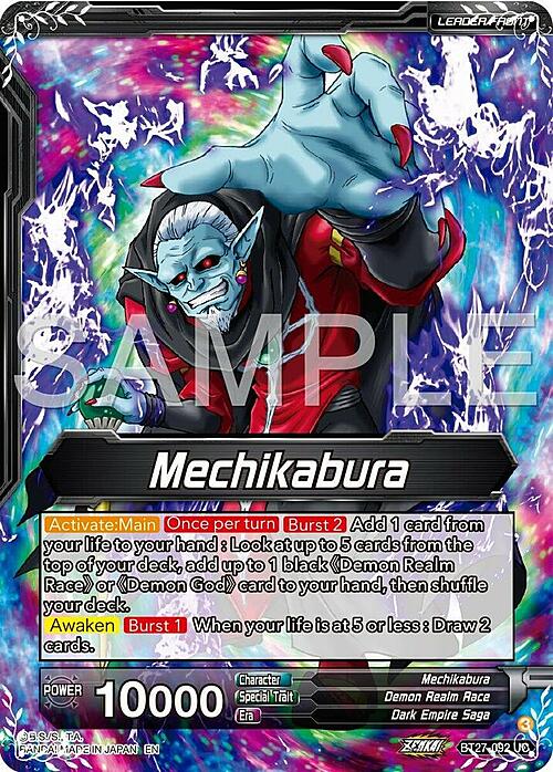 Mechikabura // Dark King Mechikabura & Supreme Kai of Time, Legion Card Front