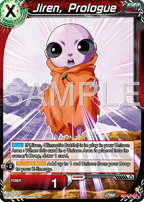Jiren, Prologue Card Front