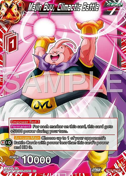 Majin Buu, Climactic Battle Card Front