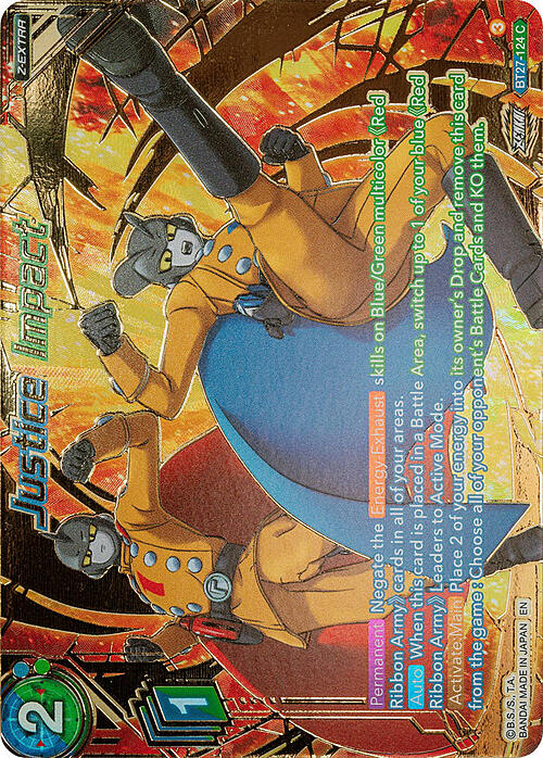 Justice Impact Card Front