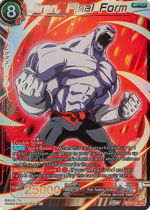 Jiren, Final Form Card Front