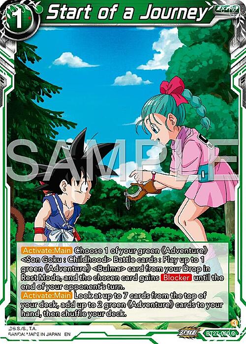 Start of a Journey Card Front