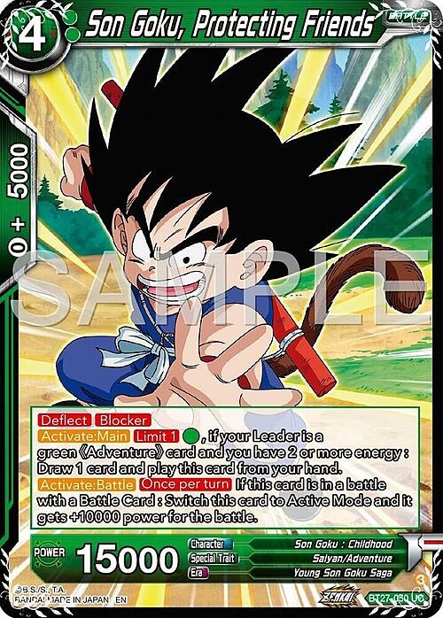 Son Goku, Protecting Friends Card Front