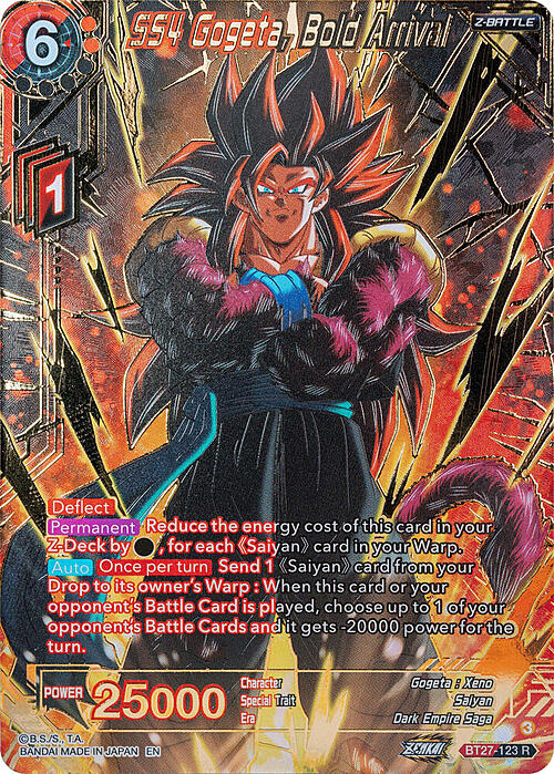 SS4 Gogeta, Bold Arrival Card Front