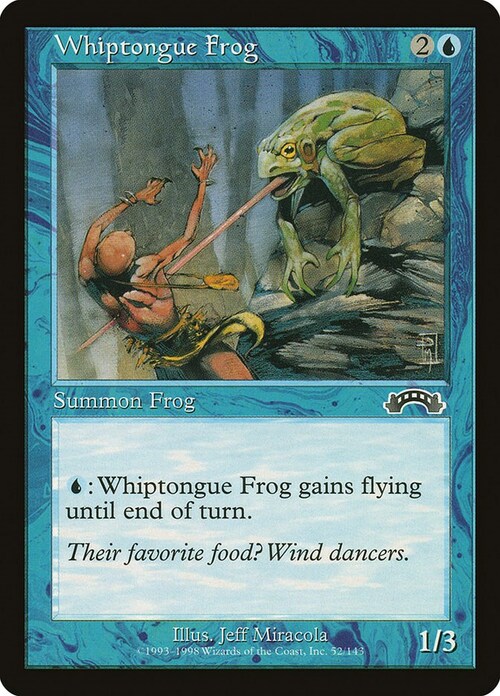 Whiptongue Frog Card Front