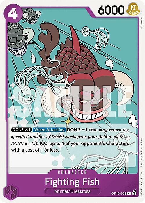 Fighting Fish Card Front