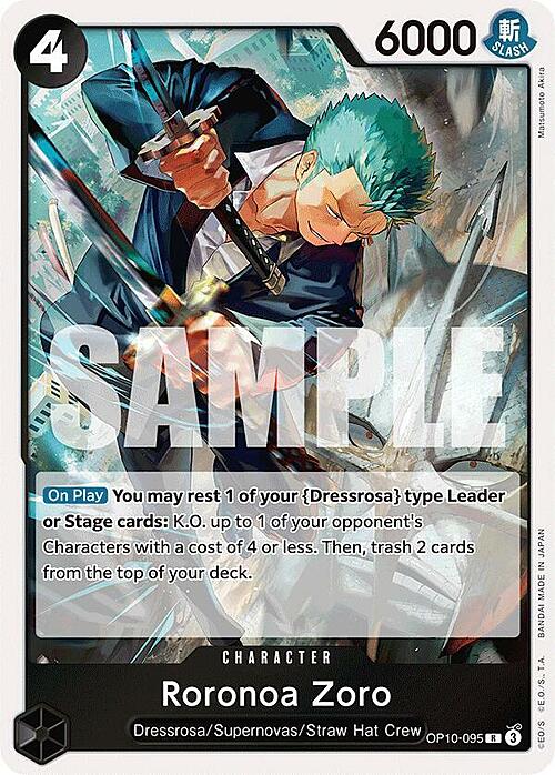 Roronoa Zoro Card Front