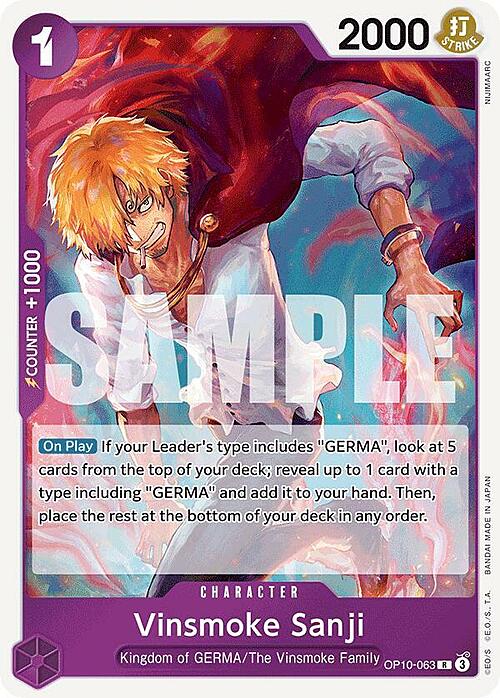 Vinsmoke Sanji Card Front