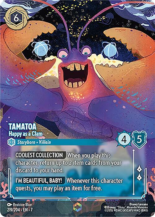 Tamatoa - Happy as a Clam Card Front