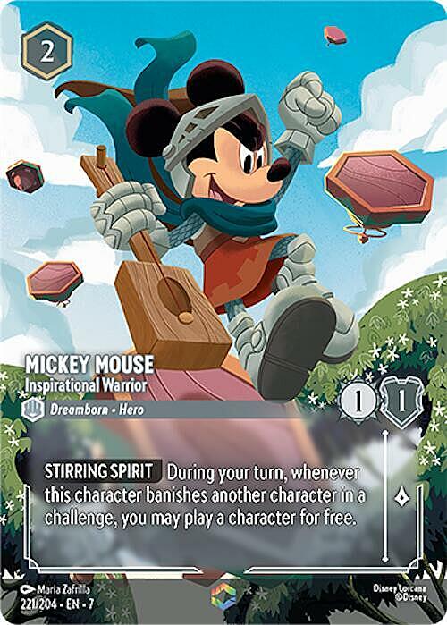 Mickey Mouse - Inspirational Warrior Card Front
