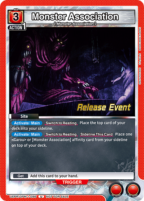 Monster Association Card Front