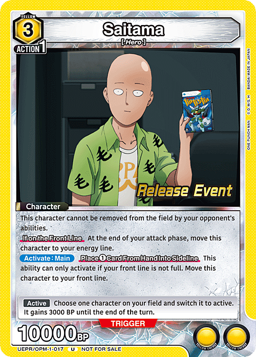 Saitama Card Front