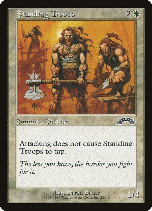 Standing Troops Card Front
