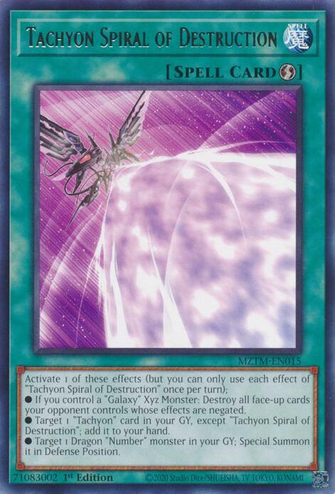 Tachyon Spiral of Destruction Card Front