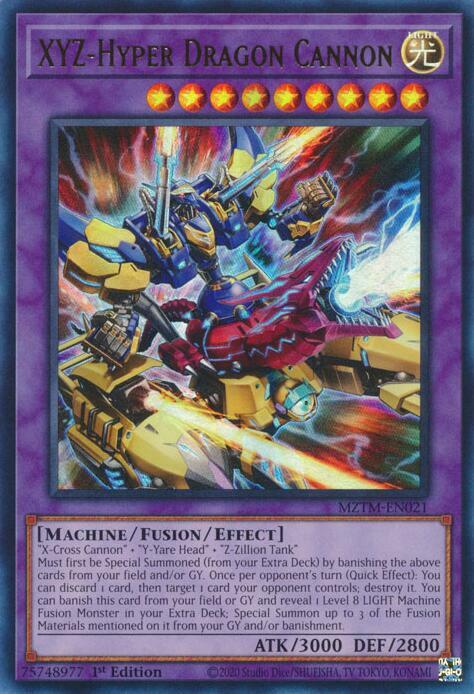 XYZ-Hyper Dragon Cannon Card Front